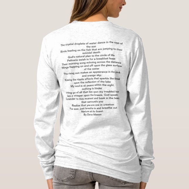 T-Shirt  surrender at the lake (Back)