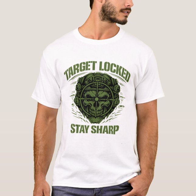 T-shirt Target Locked Tactical Skull (Front)