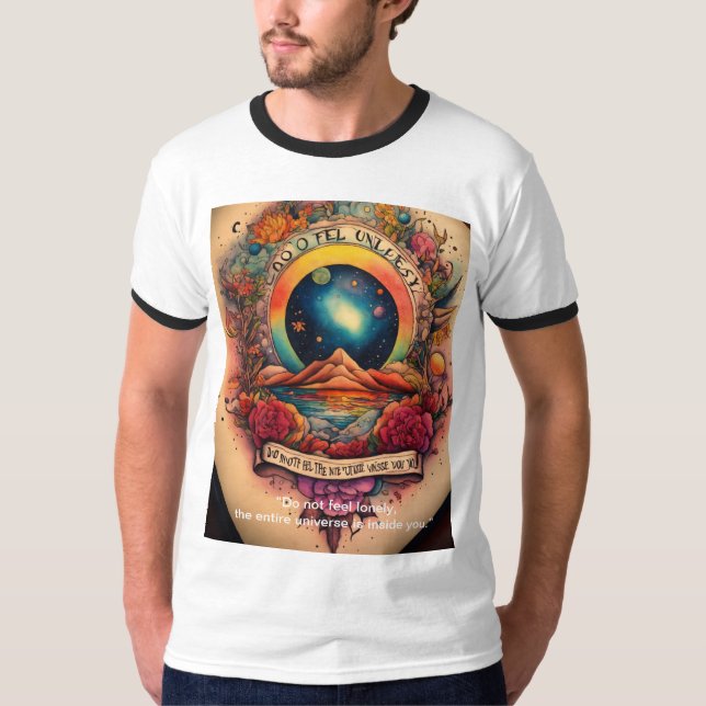 T-Shirt Tattoo style ink drawing  (Front)