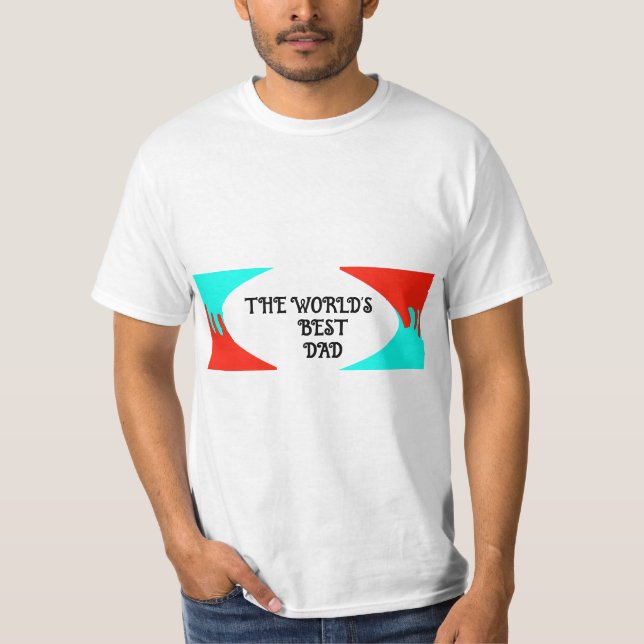 T-Shirt The worlds best DAD (Front)