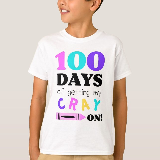 T-shirt to celebrate 100 days of Kindergarten (Front)