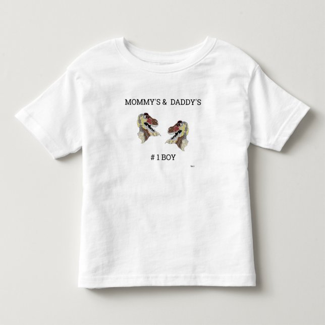 T-Shirt : Toddler Dinosaurs # 1 BOY (Front)