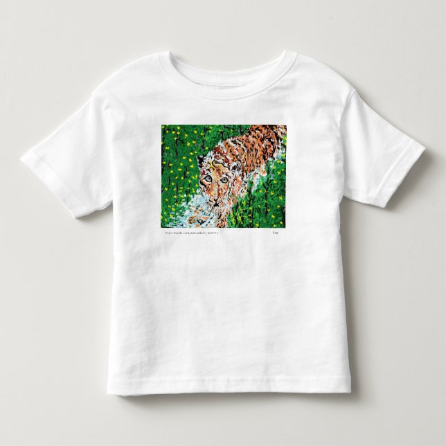 T-Shirt : Toddler Drawing of a Tiger (Front)