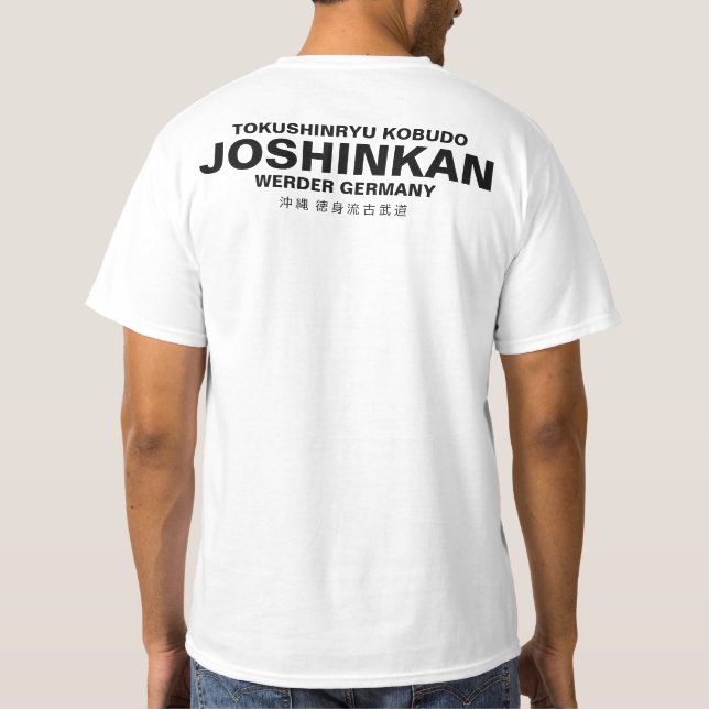 T-shirt Tokushinryu, Kobudo, Joshinkan, white (Back)