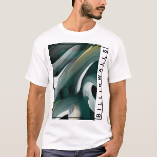 T-Shirt Trend Abstract Art Black White Green