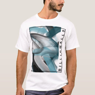 T-Shirt Trend Abstract Art Blue Ocean