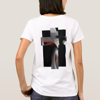 T-Shirt Trend Abstract Black White Powdery