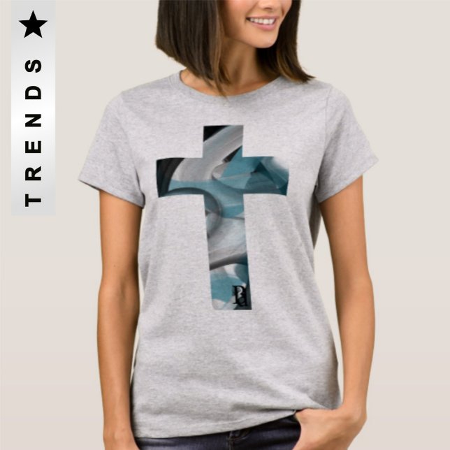 T-Shirt Trend Abstract Blue Ocean  (Creator Uploaded)