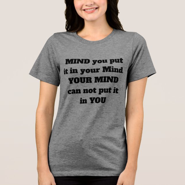T-Shirt Tri-Blend Shirt (Front)