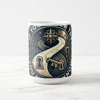 T-Shirt Try to Know: Vintage Golden Badge Design Coffee Mug