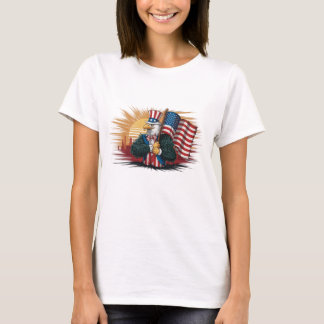 T-shirt usa Bald Eagle as an Uncle Sam Outfit is d