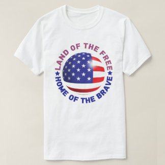 T-shirt USA Land of the Free, Home of the Brave