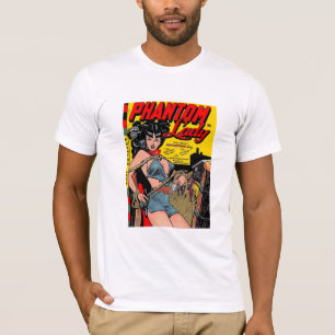 T-Shirt Vintage Comic Book Cover Phantom Lady
