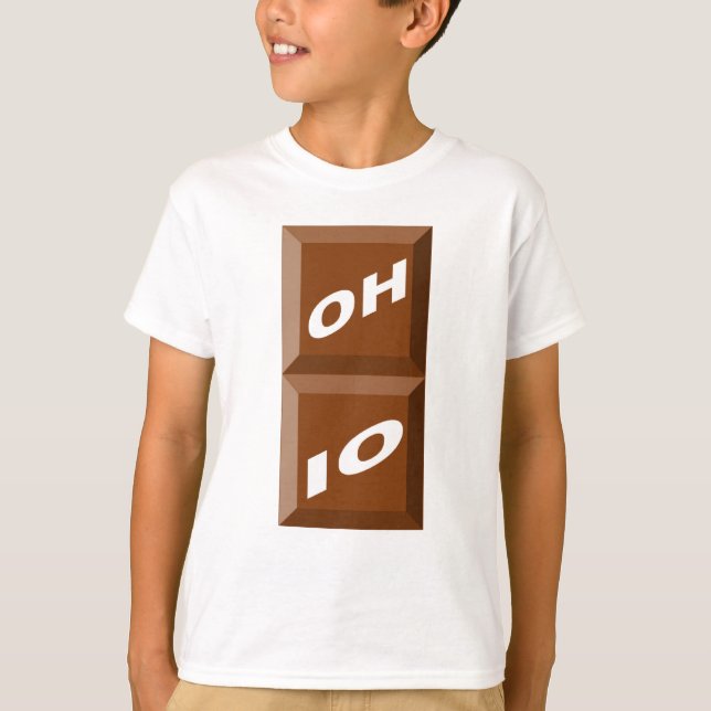 T-SHIRT WHITE BASIC OHIO CHOCOLAT (Front)