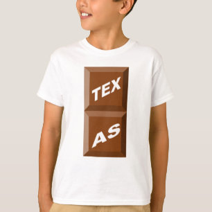 T-SHIRT WHITE BASIC TEXAS CHOCOLAT