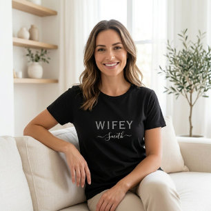 t-shirt wifey  Basic t-shirt for women Tri-Blend Shirt