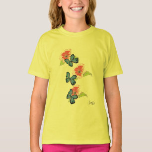 T-Shirt : Wild Flowers & Butterflies