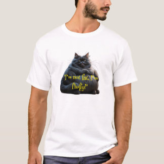T-shirt with a cat design "I’m not fat, I’m fluffy