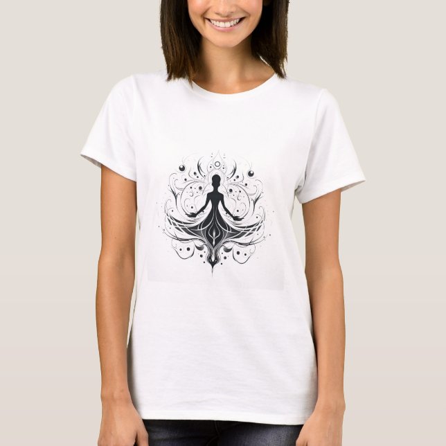 T-shirt with abstract spiritual design (Front)