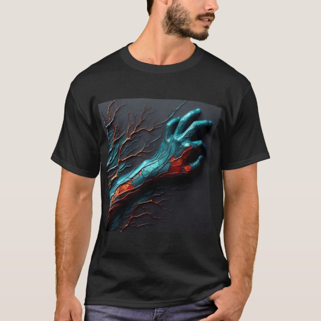 T-shirt With An Art Expression -22 (Front)