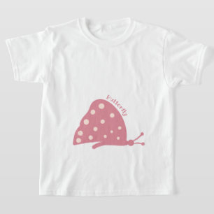 T-Shirt with beautiful minimal Pink Butterfly
