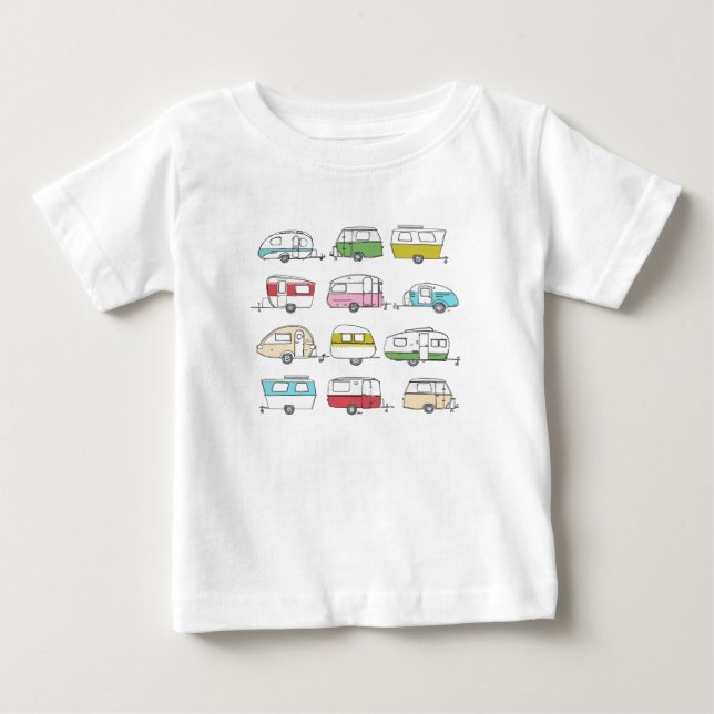 T shirt with caravans (Front)