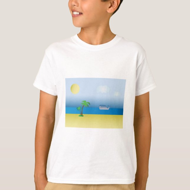 T-Shirt with cartoon whale (Front)