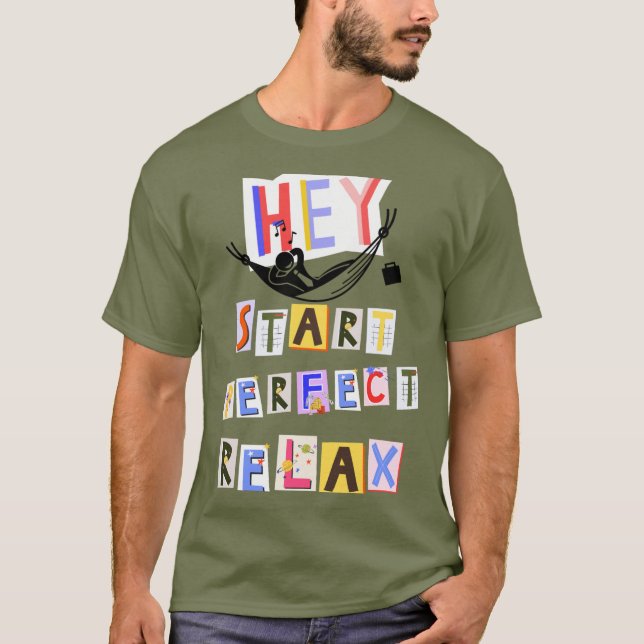 T-Shirt with colourful writing (Front)