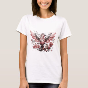 T-shirt with cute humming bird design