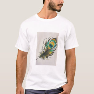 T-Shirt with feather design