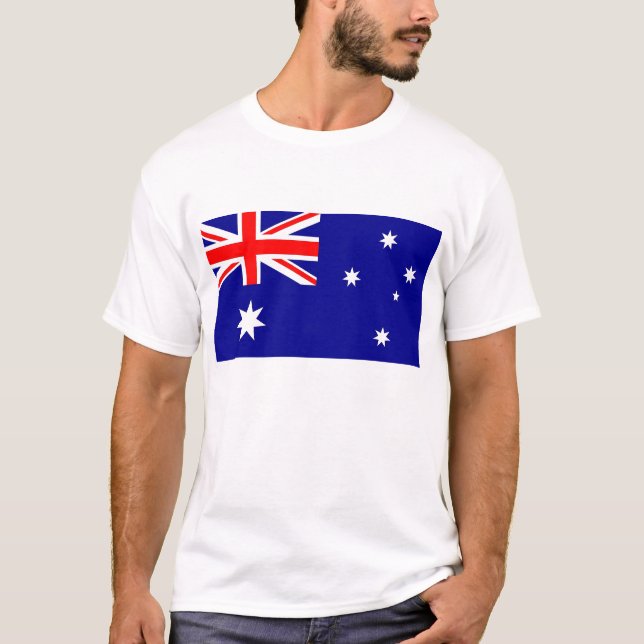 T Shirt with Flag of Australia (Front)