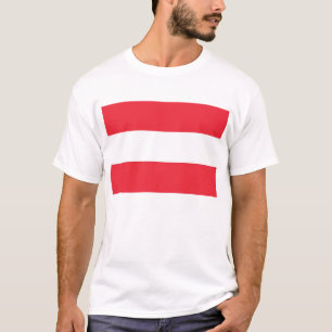 T Shirt with Flag of Austria