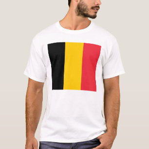 T Shirt with Flag of Belgium