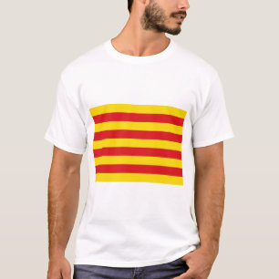 T Shirt with Flag of Catalonia