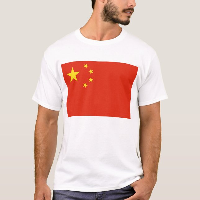 T Shirt with Flag of China (Front)