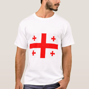 T Shirt with Flag of Georgia
