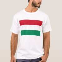 T Shirt with Flag of Hungary