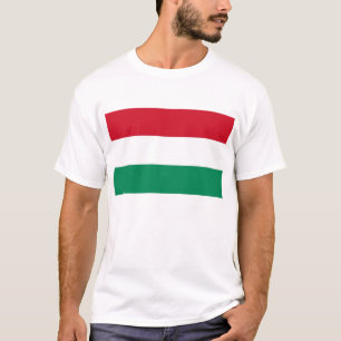 T Shirt with Flag of Hungary