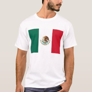 T Shirt with Flag of Mexico