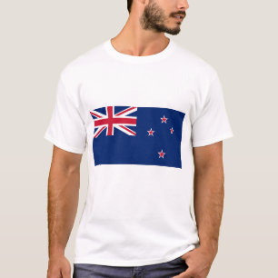 T Shirt with Flag of New Zealand