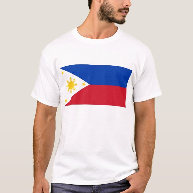 T Shirt with Flag of Philippines (Front)