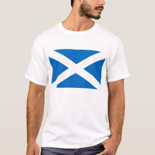 T Shirt with Flag of Scotland.