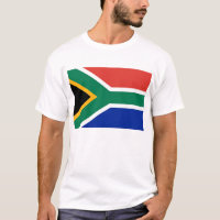 T Shirt with Flag of South Africa