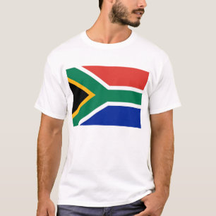 T Shirt with Flag of South Africa