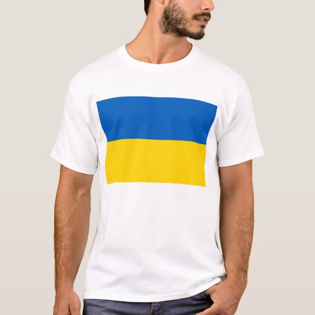 T Shirt with Flag of Ukraine (Front)