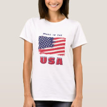 T-shirt with flag of USA