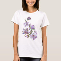 T-shirt with flowers print for women