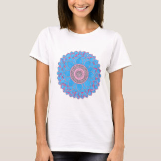 T- shirt  with hand-drawn mandala design 