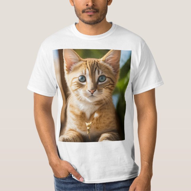 t shirt with kitty cat (Front)