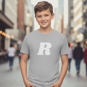 T-shirt with letter for kids, Initial t-shirt